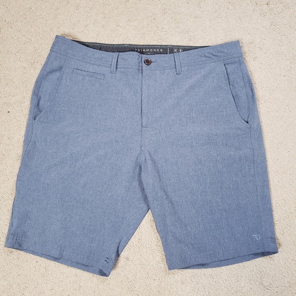 7 Diamonds Other - 7 Diamonds Velocity Performance Shorts Mens 38 Blue Golf Stretch Quick Dry